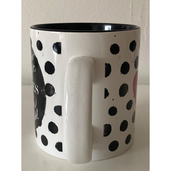 Marilyn Monroe Polka Dot Mug Give A Girl The Right Shoes Pink & Black 20 ounce - Picture 6 of 9